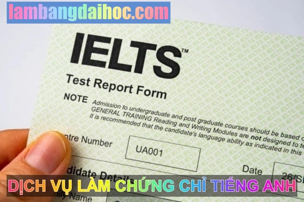 làm chứng chỉ IELTS