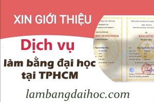 dịch vụ làm bằng đại học