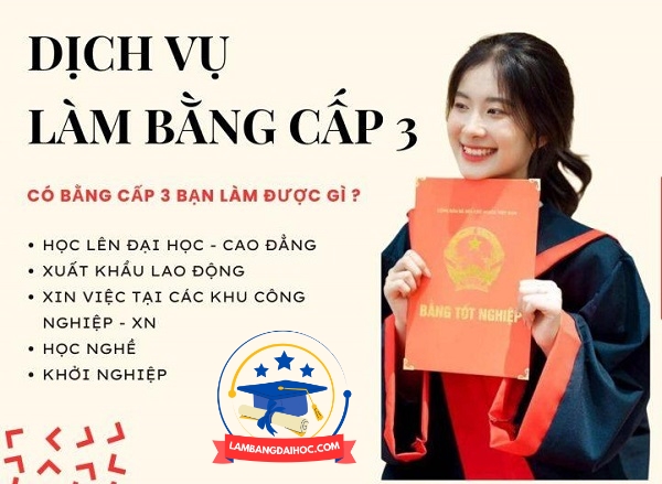 dịch vụ làm bằng cấp 3