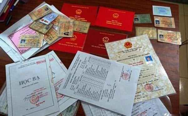 dịch vụ làm bằng phôi gốc