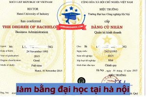 làm bằng đại học tại hà nội