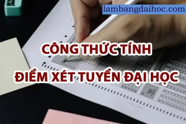 Công thức tính điểm đại học