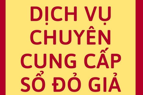 làm sổ đỏ giả