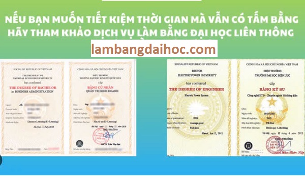 làm bằng đại học liên thông