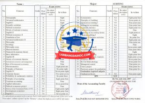 mất bảng điểm tốt nghiệp đại học
